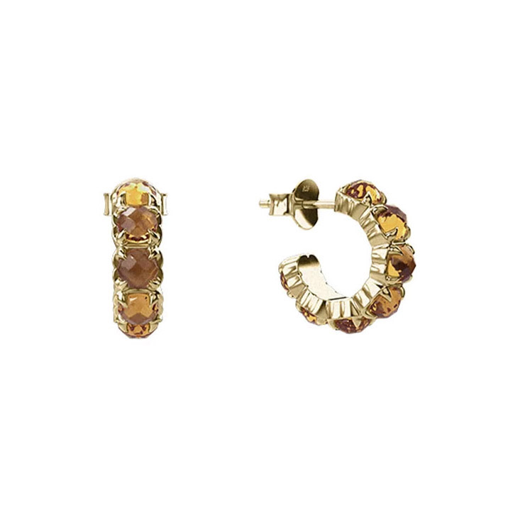 Stolen Girlfriends Club Halo Cluster Earrings 18K Gold Plated